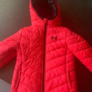 Neon Pink Girls Under Armour Coat